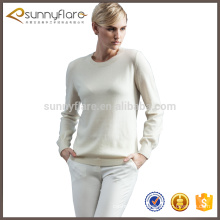 Hot sale 100% cashmere round neck women jumper